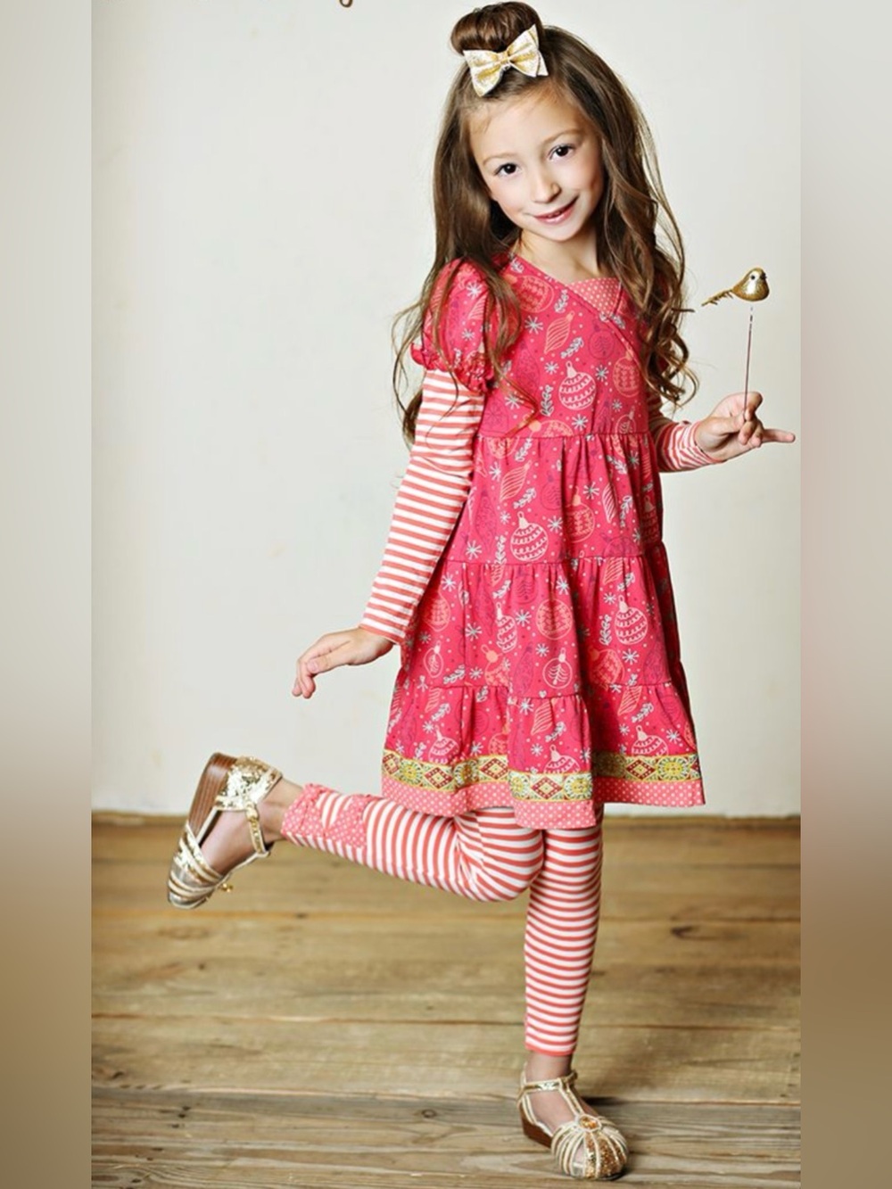 Matilda Jane Persephone Dress red ornaments 6